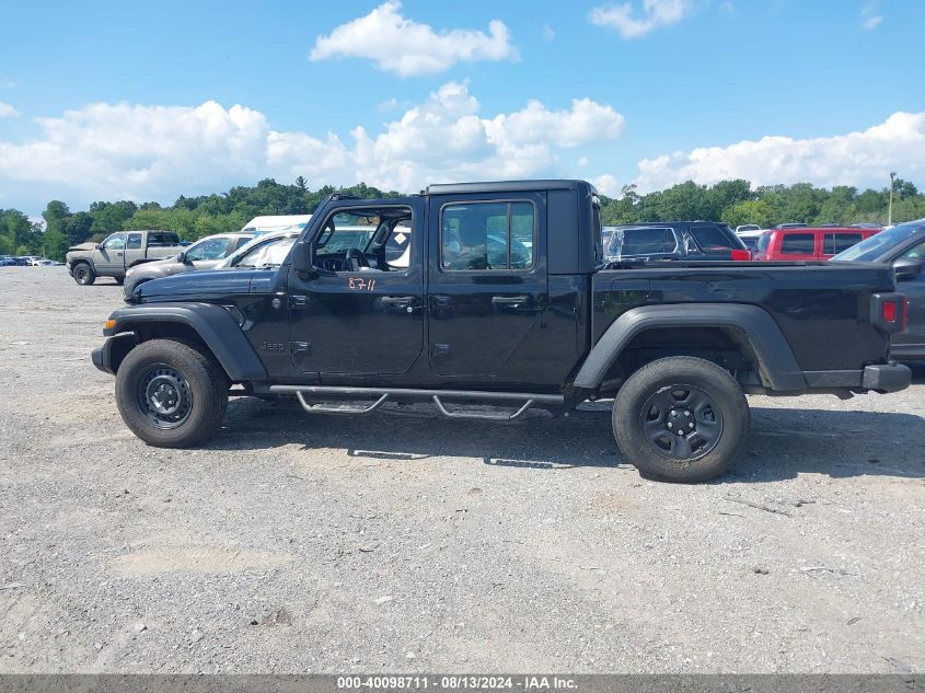 2022 Jeep Gladiator Sport 4X4 VIN: 1C6HJTAG0NL127213 Lot: 40098711