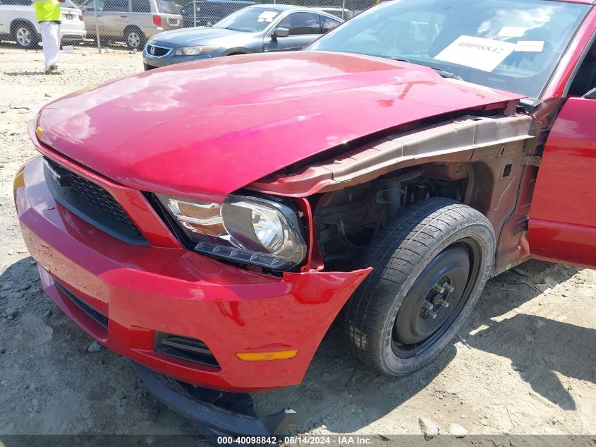 2012 Ford Mustang V6 VIN: 1ZVBP8AM5C5274223 Lot: 40098842