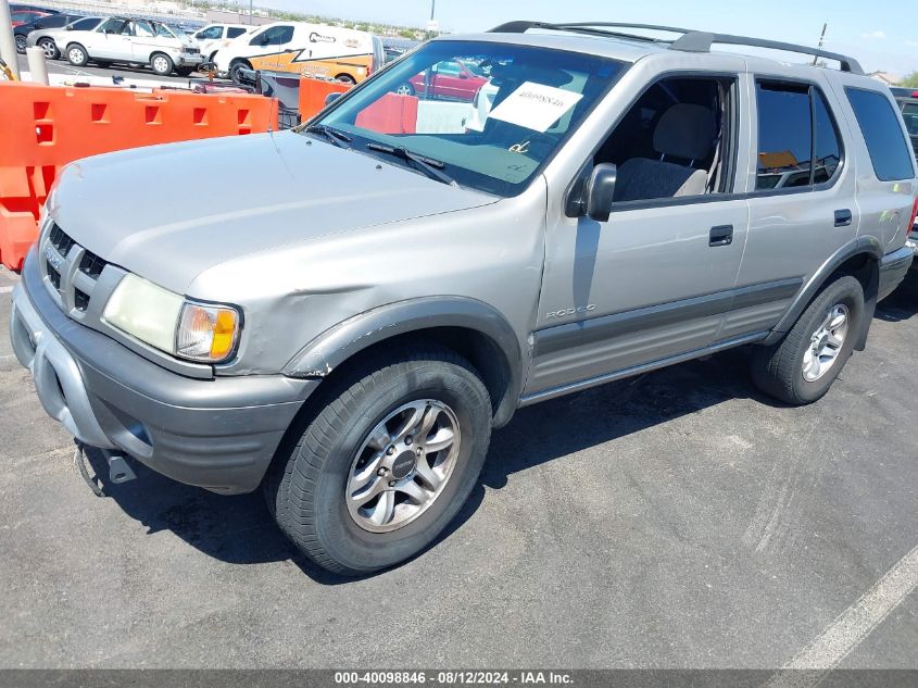 2004 Isuzu Rodeo S 3.5L V6 VIN: 4S2CK58Y644307609 Lot: 40098846