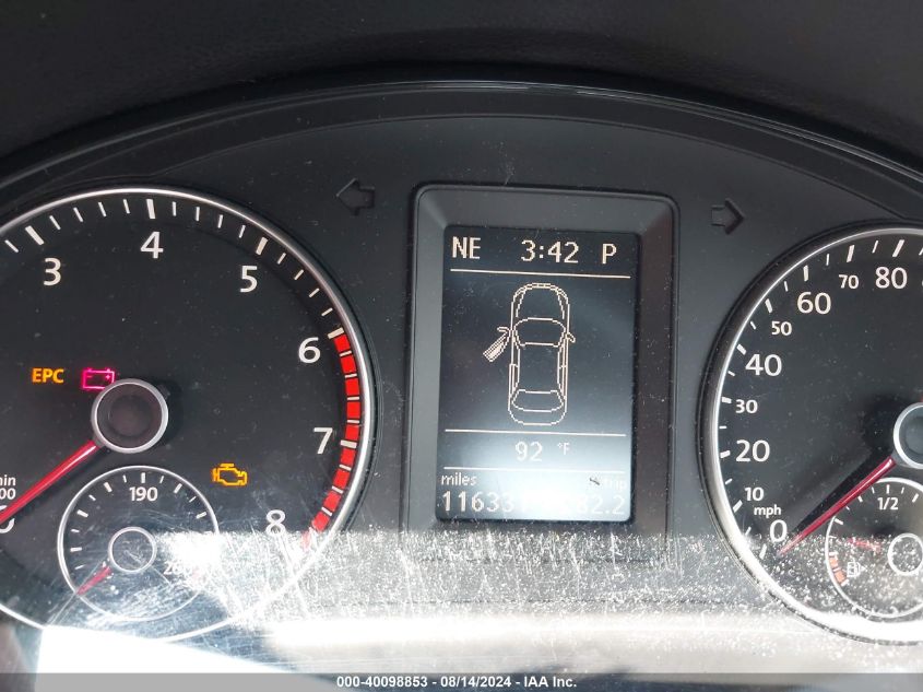 2011 Volkswagen Eos Komfort VIN: WVWBA7AH5BV000567 Lot: 40098853