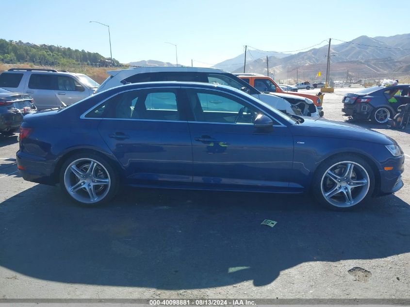 2018 Audi A4 2.0T Tech Ultra Premium/2.0T Ultra Premium VIN: WAULMAF48JN011170 Lot: 40098881