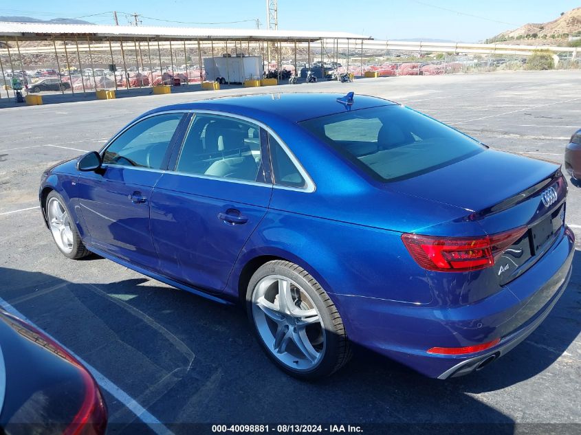 2018 Audi A4 2.0T Tech Ultra Premium/2.0T Ultra Premium VIN: WAULMAF48JN011170 Lot: 40098881