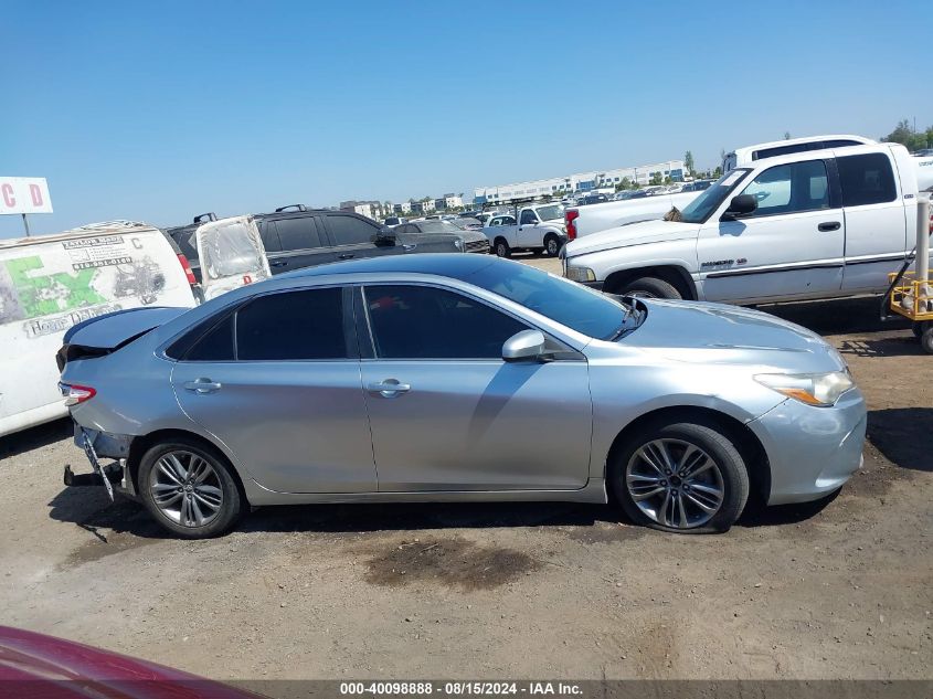 2016 Toyota Camry Se VIN: 4T1BF1FK9GU569188 Lot: 40098888