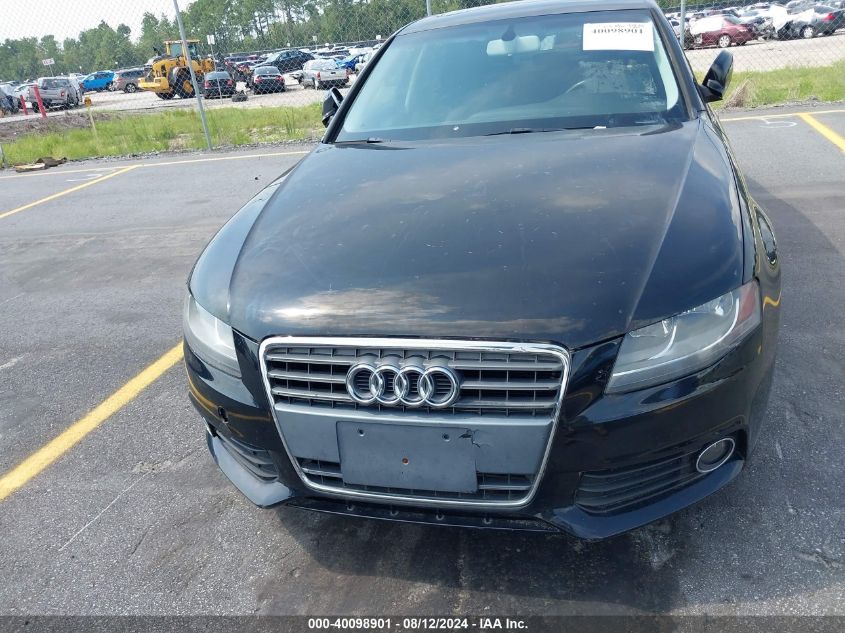 2012 Audi A4 2.0T Premium VIN: WAUAFAFL3CN009905 Lot: 40098901