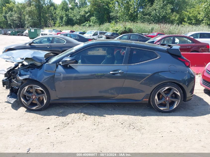 2019 Hyundai Veloster Turbo Ultimate VIN: KMHTH6AB3KU005693 Lot: 40098977