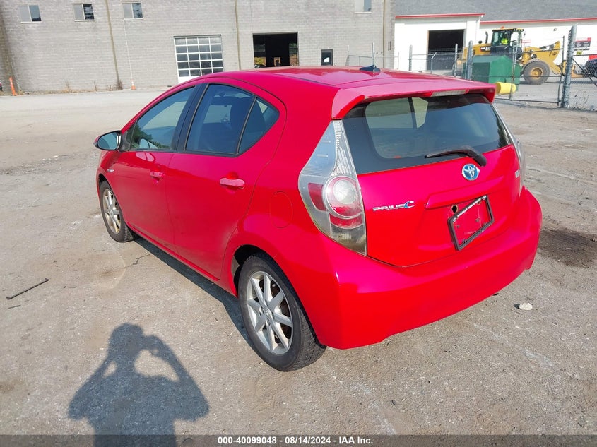 2012 Toyota Prius C VIN: JTDKDTB34C1013564 Lot: 40099048