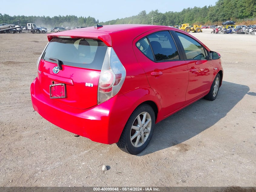 2012 Toyota Prius C VIN: JTDKDTB34C1013564 Lot: 40099048
