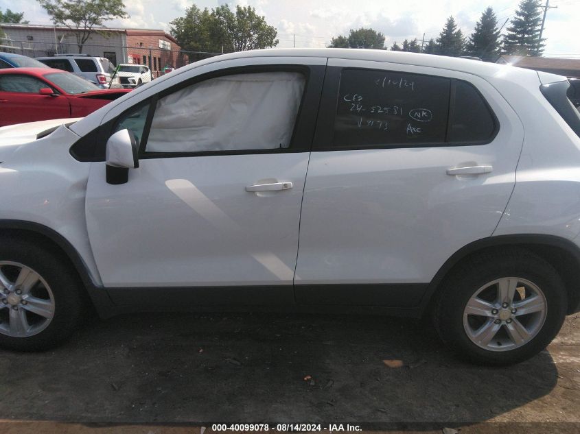 2020 Chevrolet Trax Fwd Ls VIN: 3GNCJKSB1LL313173 Lot: 40099078