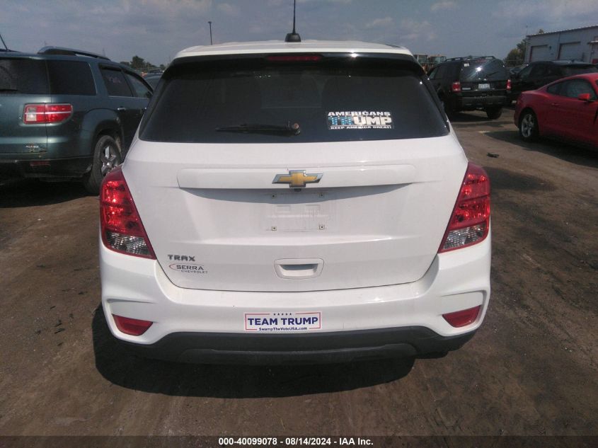 2020 Chevrolet Trax Fwd Ls VIN: 3GNCJKSB1LL313173 Lot: 40099078