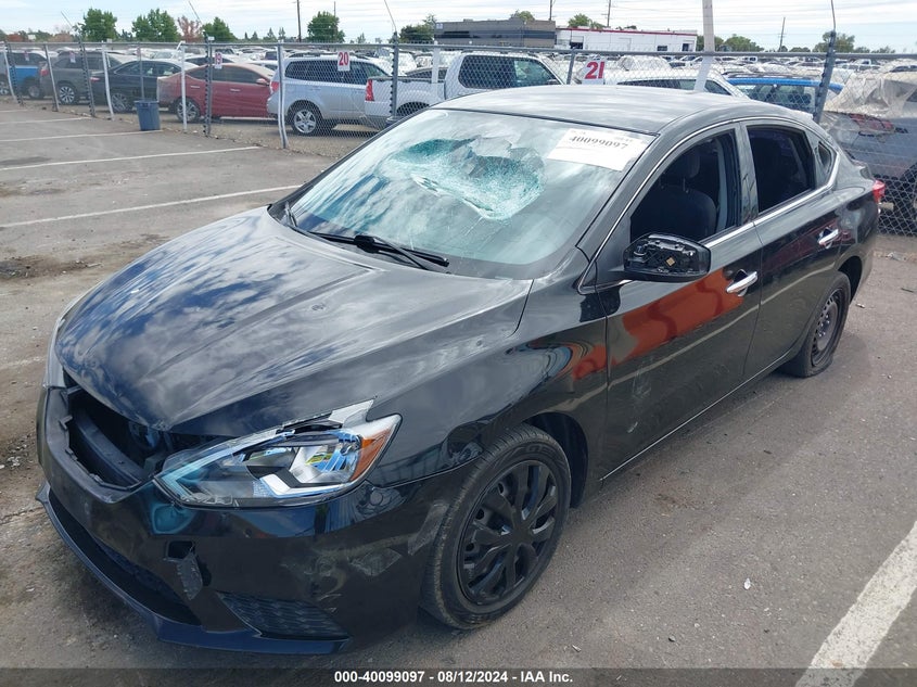 2016 Nissan Sentra Sv VIN: 3N1AB7AP1GL663595 Lot: 40099097