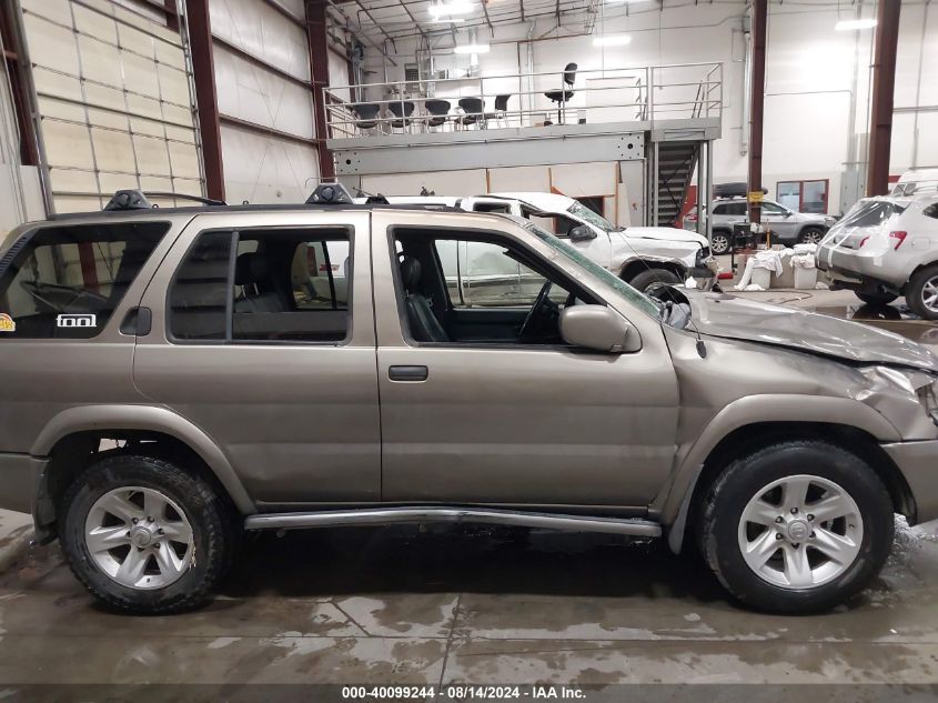 2003 Nissan Pathfinder Le VIN: JN8DR09Y43W802475 Lot: 40099244