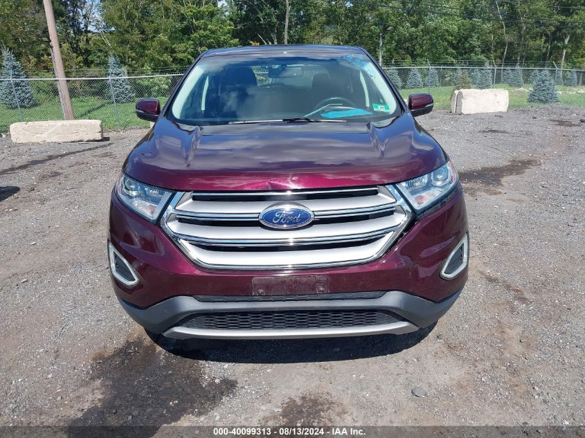 2018 Ford Edge Sel VIN: 2FMPK4J90JBC49133 Lot: 40099313