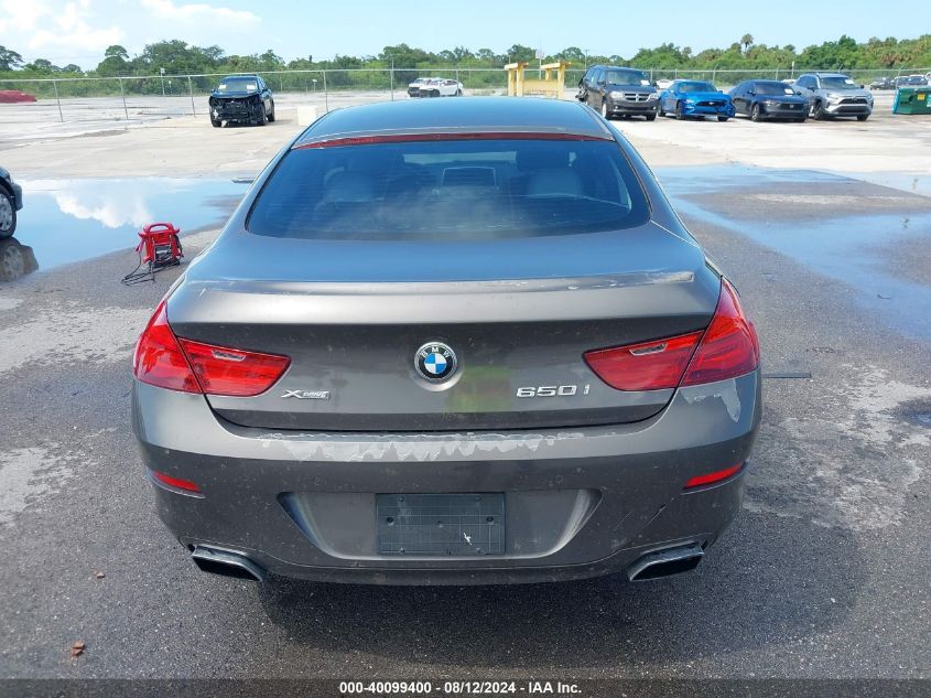 2015 BMW 650I Gran Coupe xDrive VIN: WBA6B4C59FD760994 Lot: 40099400