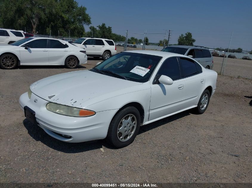 2001 Oldsmobile Alero Gl1 VIN: 1G3NL52T41C201529 Lot: 40099451