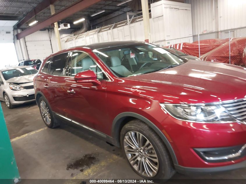 2016 Lincoln Mkx Reserve VIN: 2LMTJ8LR9GBL62968 Lot: 40099464