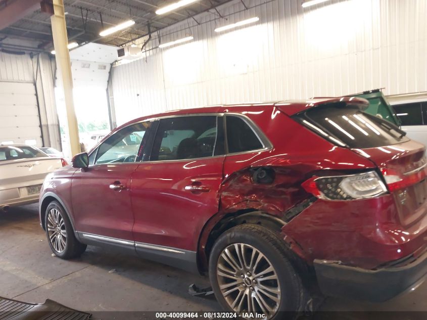 2016 Lincoln Mkx Reserve VIN: 2LMTJ8LR9GBL62968 Lot: 40099464