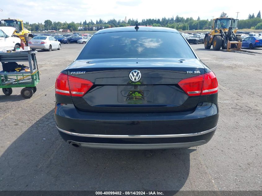 2012 Volkswagen Passat 2.0L Tdi Sel Premium VIN: 1VWCN7A33CC002549 Lot: 40099482