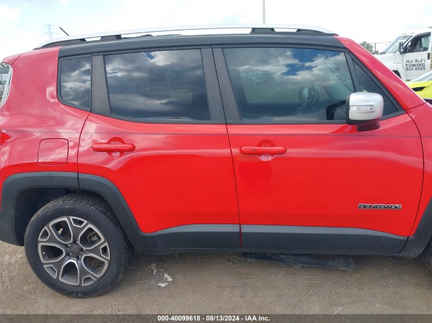 2016 Jeep Renegade Limited VIN: ZACCJADT8GPC93753 Lot: 40099618