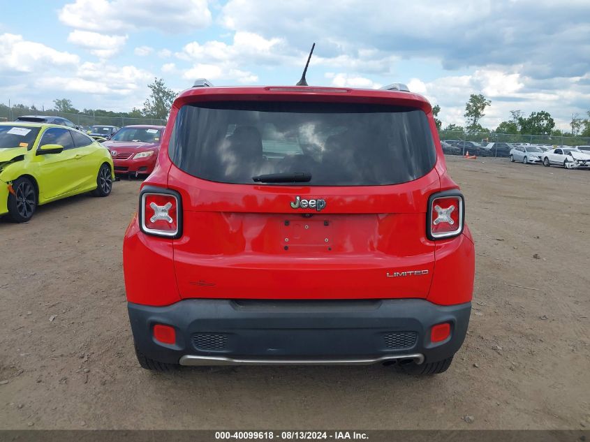 2016 Jeep Renegade Limited VIN: ZACCJADT8GPC93753 Lot: 40099618