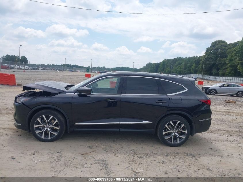 2022 Acura Mdx Technology VIN: 5J8YE1H40NL005529 Lot: 40099706