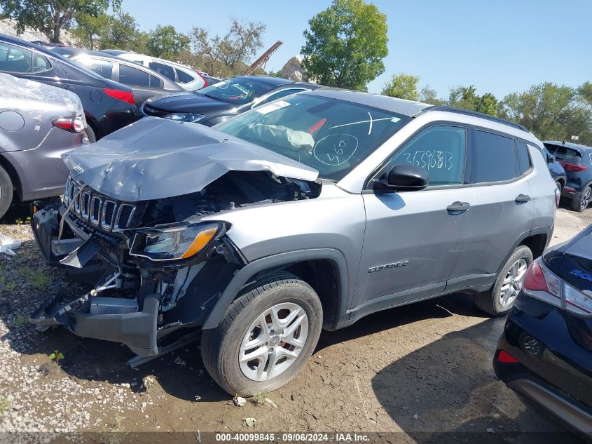 2018 Jeep Compass Sport 4X4 VIN: 3C4NJDABXJT189836 Lot: 40099845