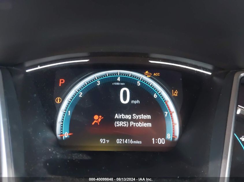 2019 Honda Civic Ex VIN: JHMFC1F32KX011759 Lot: 40099848