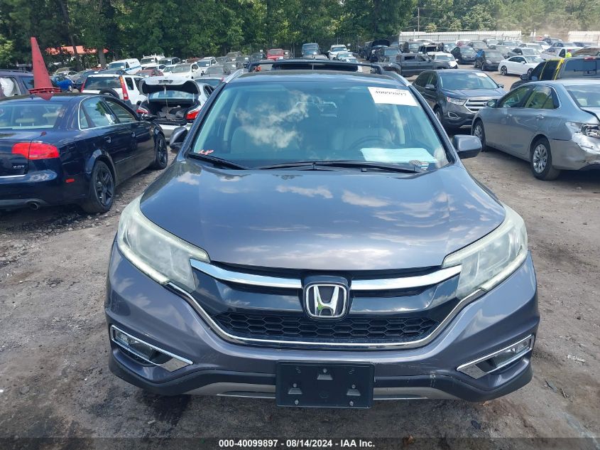 2015 Honda Cr-V Ex-L VIN: 2HKRM4H77FH612079 Lot: 40099897