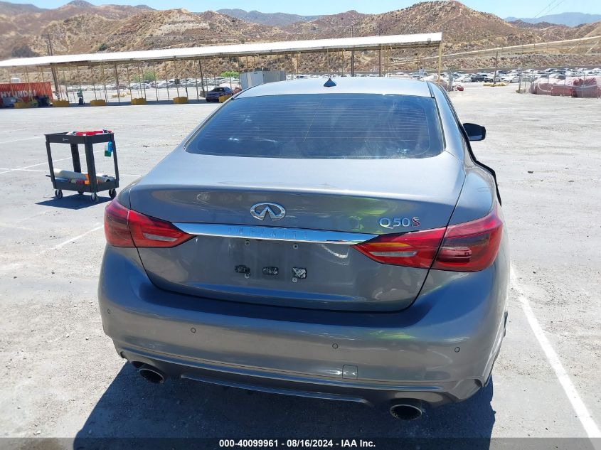 2019 Infiniti Q50 3.0T Red Sport 400 VIN: JN1FV7APXKM760550 Lot: 40099961