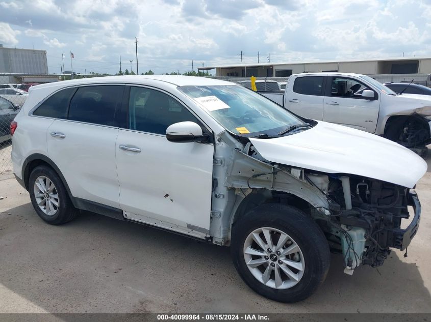 2019 Kia Sorento 3.3L Lx VIN: 5XYPG4A50KG468349 Lot: 40099964