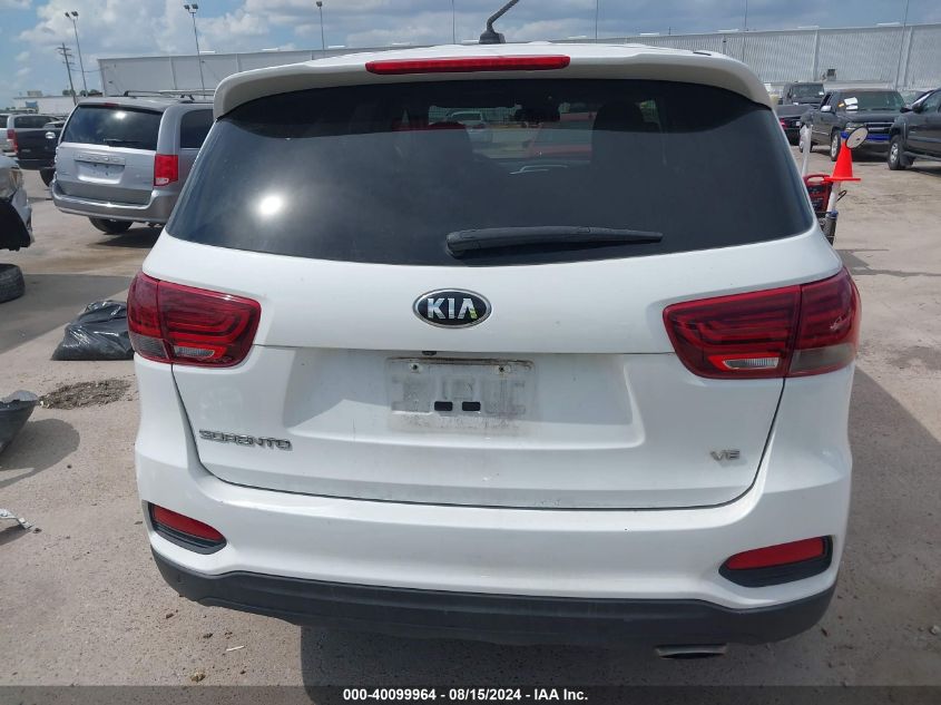 2019 KIA SORENTO 3.3L LX - 5XYPG4A50KG468349