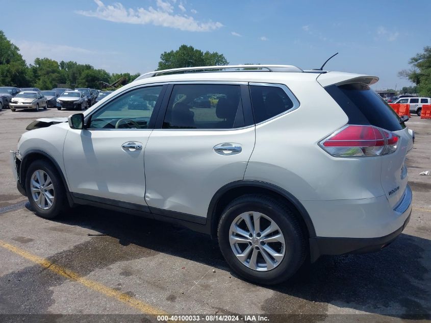 2014 Nissan Rogue Sv VIN: 5N1AT2MT2EC839628 Lot: 40100033