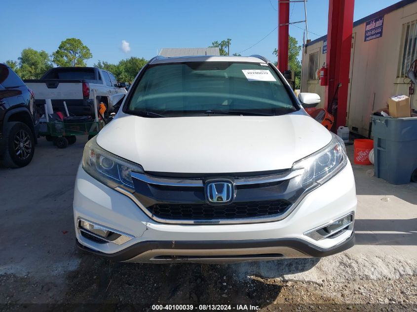 2015 Honda Cr-V Touring VIN: 5J6RM3H92FL006206 Lot: 40100039