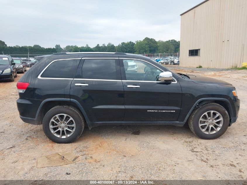 2015 Jeep Grand Cherokee Limited VIN: 1C4RJEBG7FC914779 Lot: 40100067