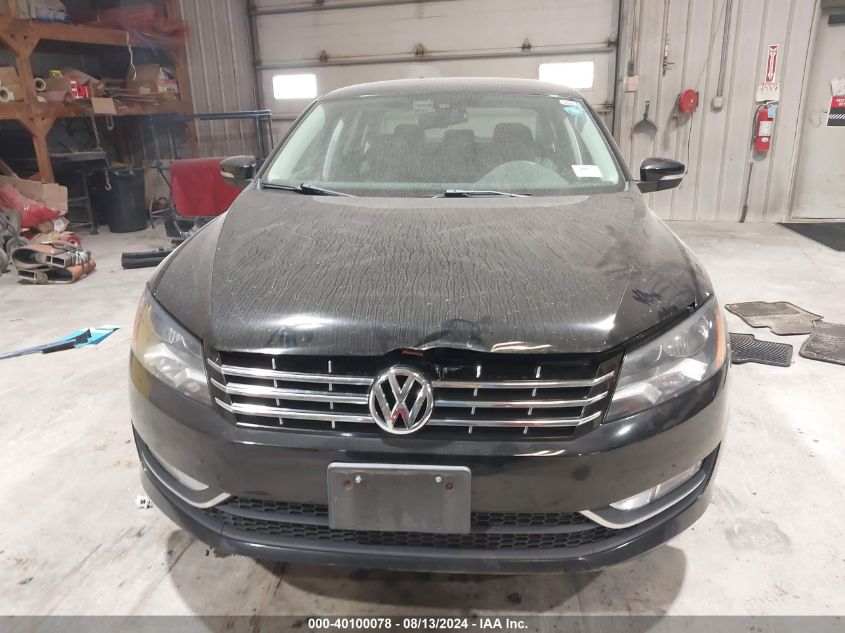 2013 Volkswagen Passat 2.0L Tdi Sel Premium VIN: 1VWCN7A39DC067181 Lot: 40100078