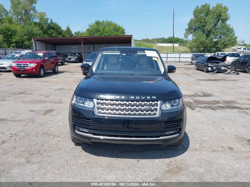 2016 Land Rover Range Rover 5.0L V8 Supercharged VIN: SALGS2EFXGA274238 Lot: 40100104