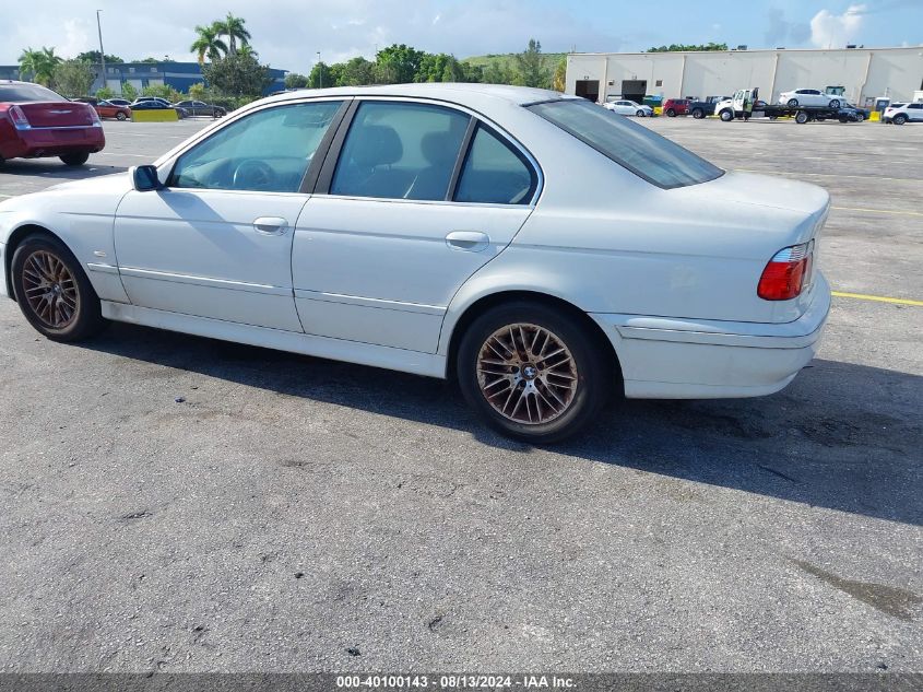 2003 BMW 530Ia VIN: WBADT63423CK41262 Lot: 40100143
