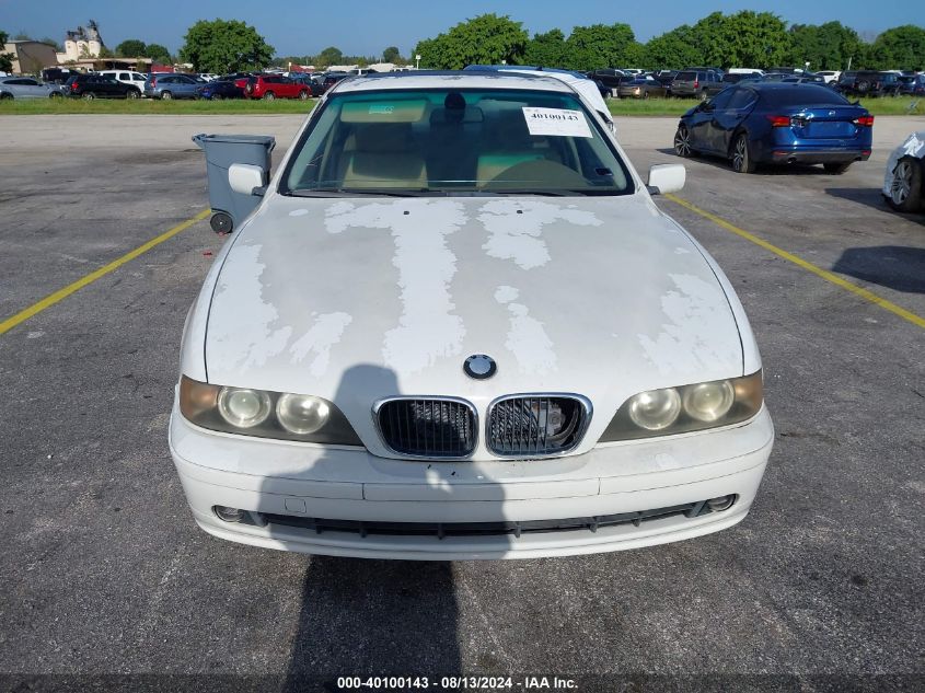 2003 BMW 530Ia VIN: WBADT63423CK41262 Lot: 40100143