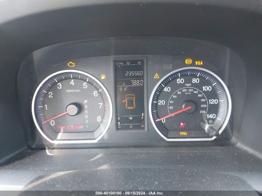 2009 Honda Cr-V Exl VIN: 5J6RE38739L025198 Lot: 40100180