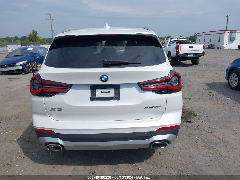2022 BMW X3 xDrive30I VIN: 5UX53DP0XN9N42072 Lot: 40100228