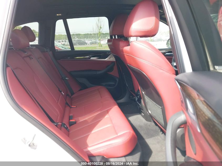 2022 BMW X3 xDrive30I VIN: 5UX53DP0XN9N42072 Lot: 40100228