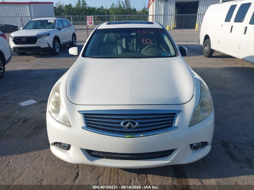 2013 Infiniti G37 Journey VIN: JN1CV6APXDM719951 Lot: 40100231