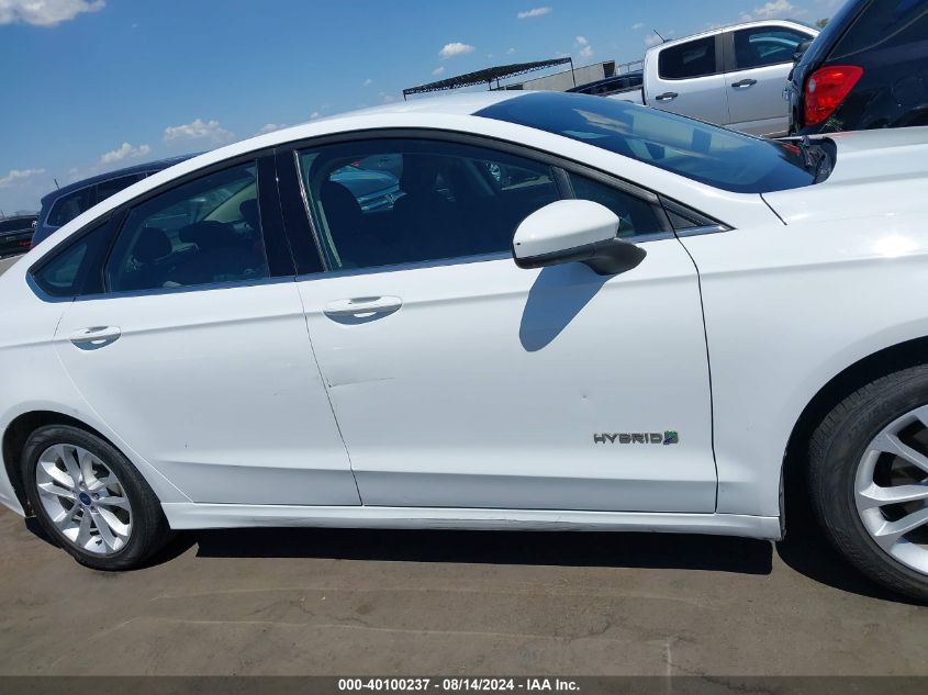 2019 Ford Fusion Hybrid Se VIN: 3FA6P0LU1KR265460 Lot: 40100237