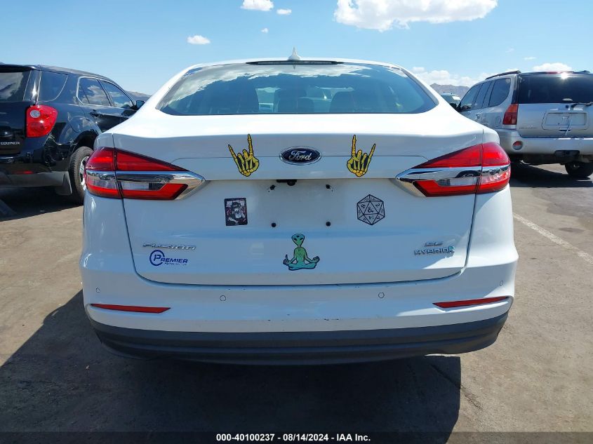 2019 Ford Fusion Hybrid Se VIN: 3FA6P0LU1KR265460 Lot: 40100237