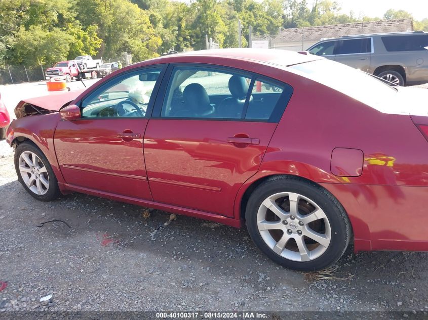 2007 Nissan Maxima 3.5 Se VIN: 1N4BA41E17C830931 Lot: 40100317