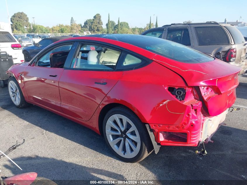 2023 Tesla Model 3 Rear-Wheel Drive VIN: 5YJ3E1EA9PF695547 Lot: 40100334