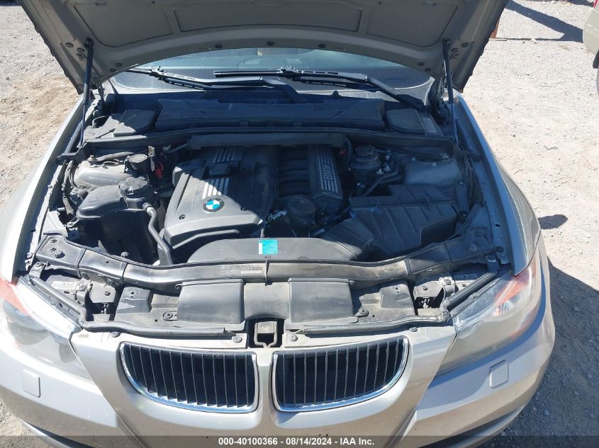 2007 BMW 328Xi VIN: WBAVT73587FZ37034 Lot: 40100366