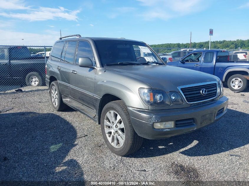 2001 Lexus Lx 470 470 VIN: JTJHT00W613510915 Lot: 40100410