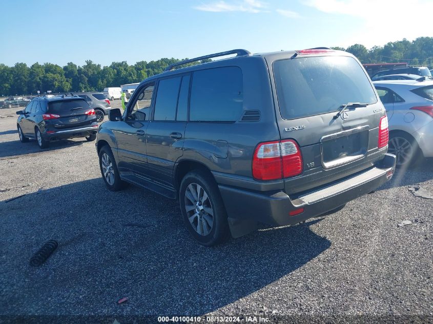 2001 Lexus Lx 470 470 VIN: JTJHT00W613510915 Lot: 40100410