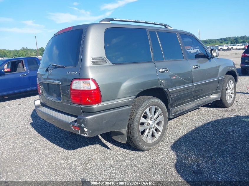 2001 Lexus Lx 470 470 VIN: JTJHT00W613510915 Lot: 40100410