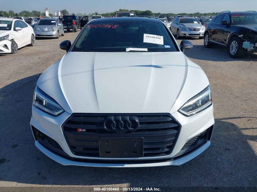 2019 Audi S5 3.0T Premium VIN: WAUR4AF53KA078450 Lot: 40100468